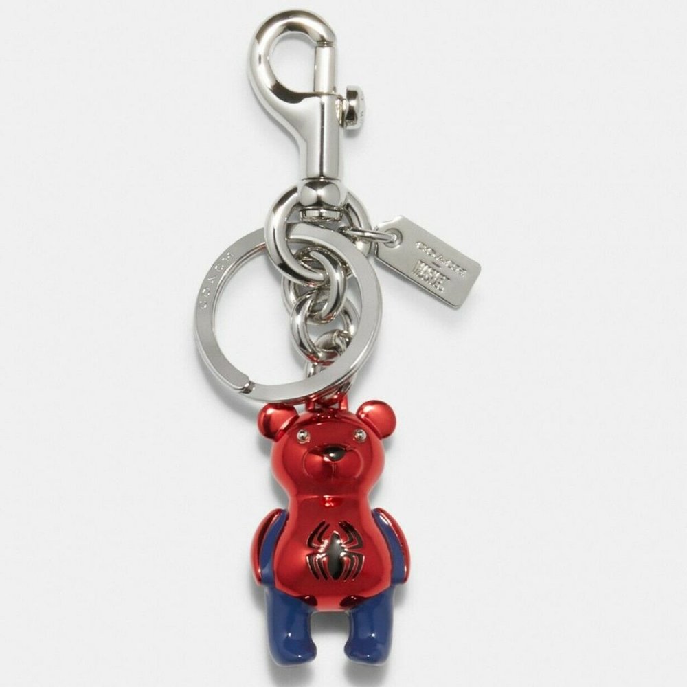 Coach X Marvel SPIDER MAN Bear Key Chain / Bag Cha